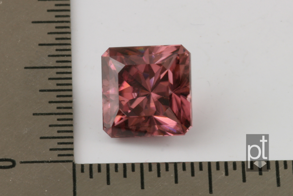 Heating Red Zircon