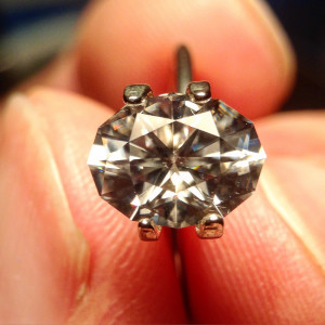 White Zircon after heating