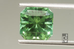 Green Tourmaline Custom Square Brilliant