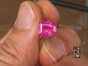 Mahenge Spinel in hand